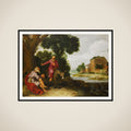 The Prophet of Bethel Meets the Man of God from Judah framed