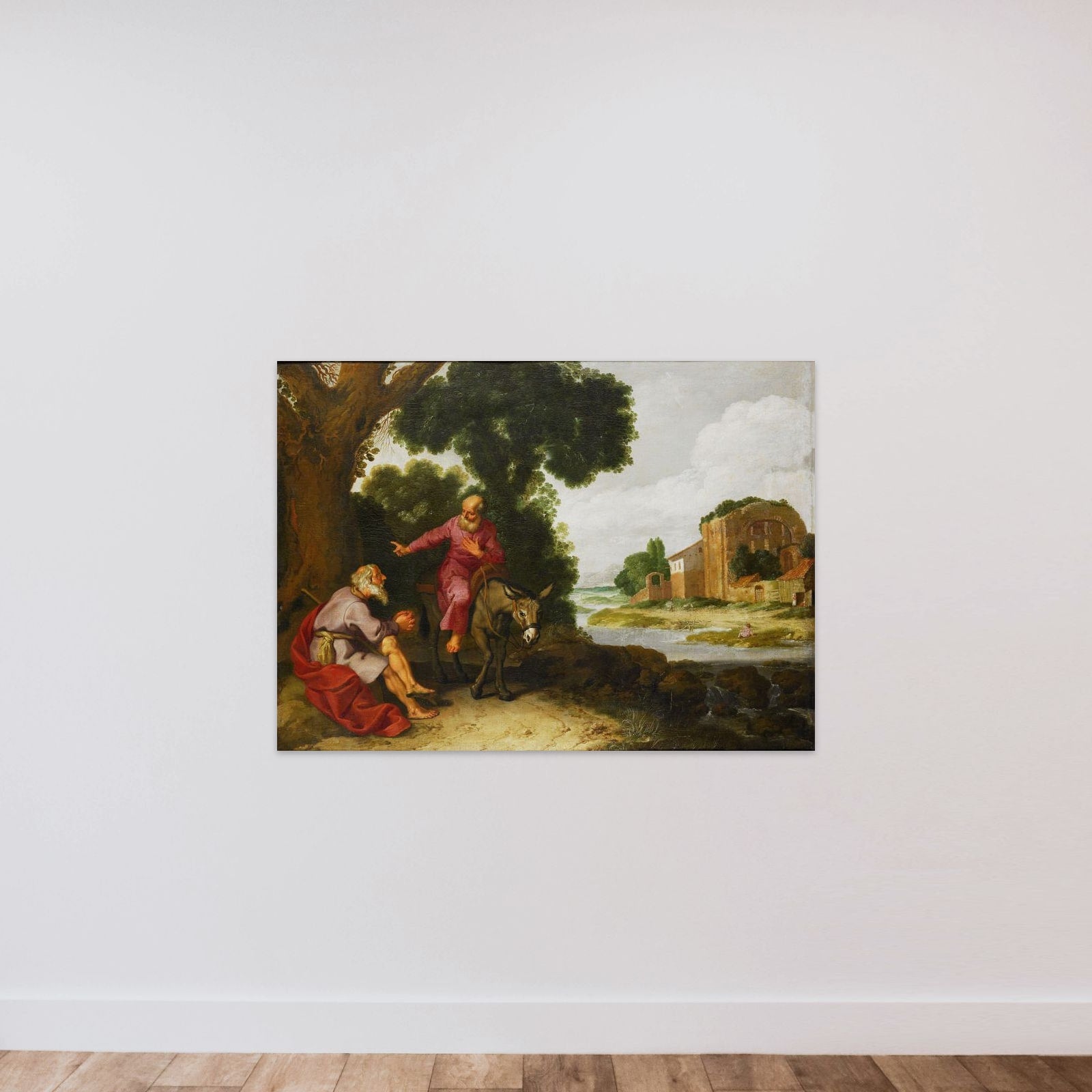 The Prophet of Bethel Meets the Man of God from Judah unframed — shown to scale
