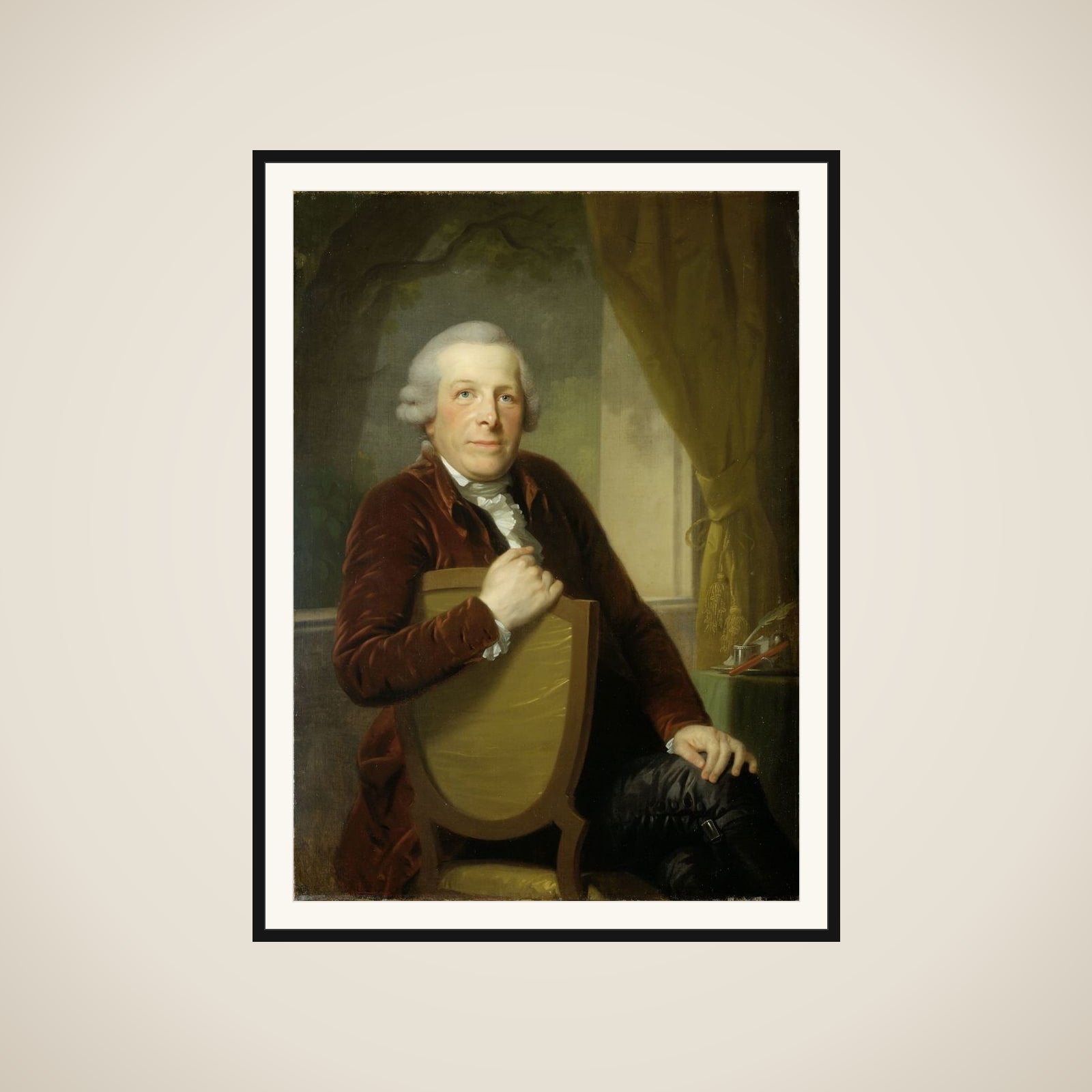 Portrait of Johannes Lublink II, Philosopher, Writer and Statesman framed