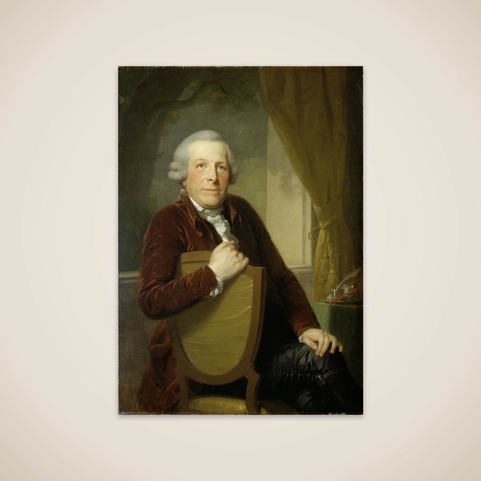 Portrait of Johannes Lublink II, Philosopher, Writer and Statesman unframed print
