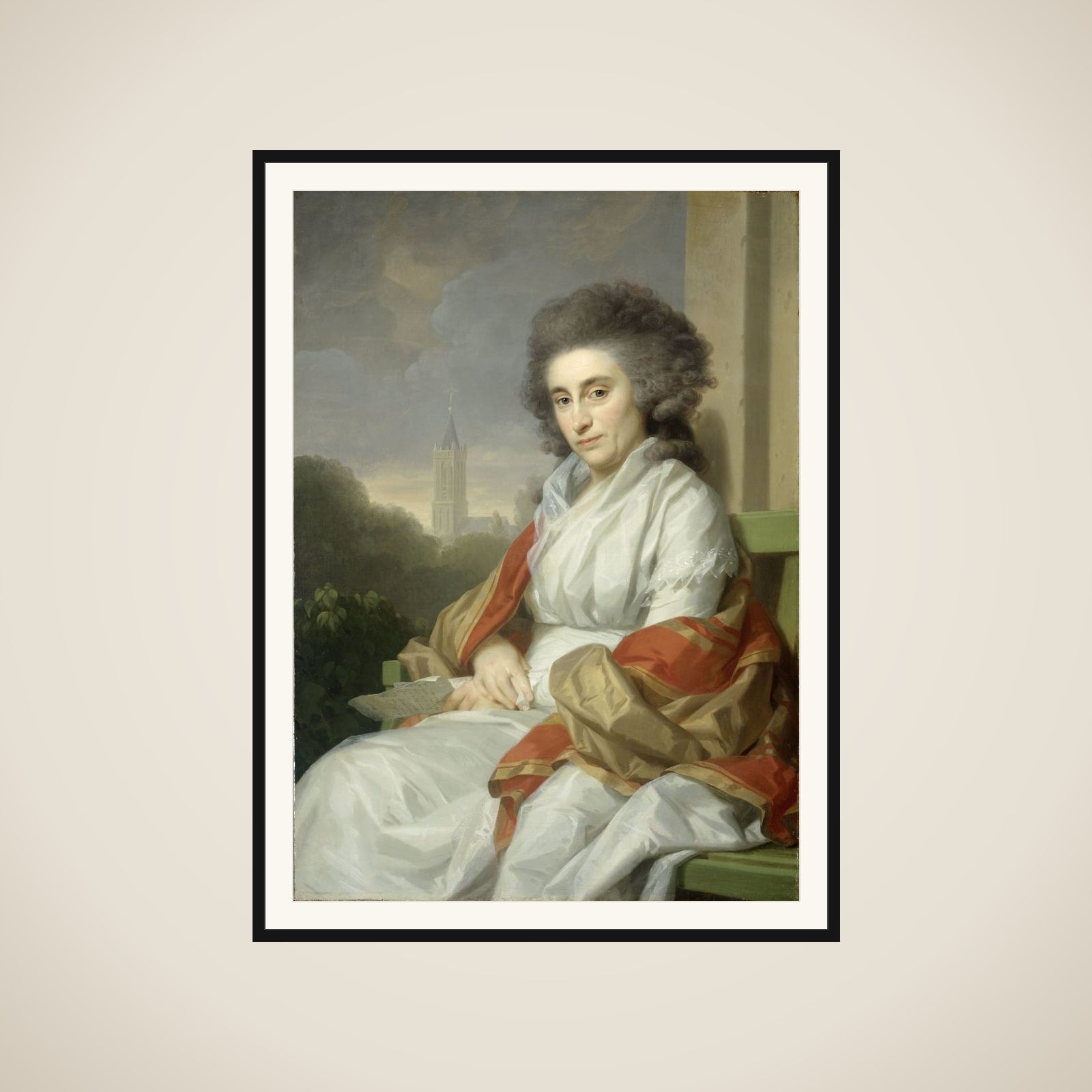 Portrait of Cornelia Rijdenius, Wife of Johannes Lublink II framed