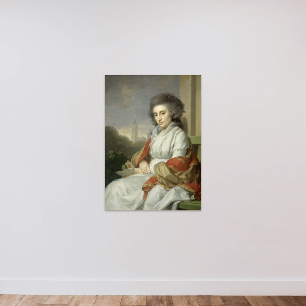 Portrait of Cornelia Rijdenius, Wife of Johannes Lublink II unframed — shown to scale