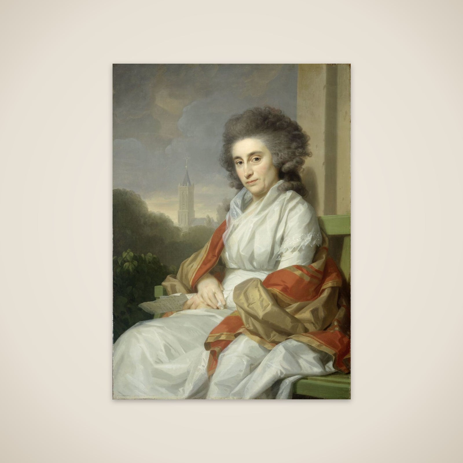 Portrait of Cornelia Rijdenius, Wife of Johannes Lublink II unframed print