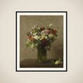 Still Life with Flowers framed