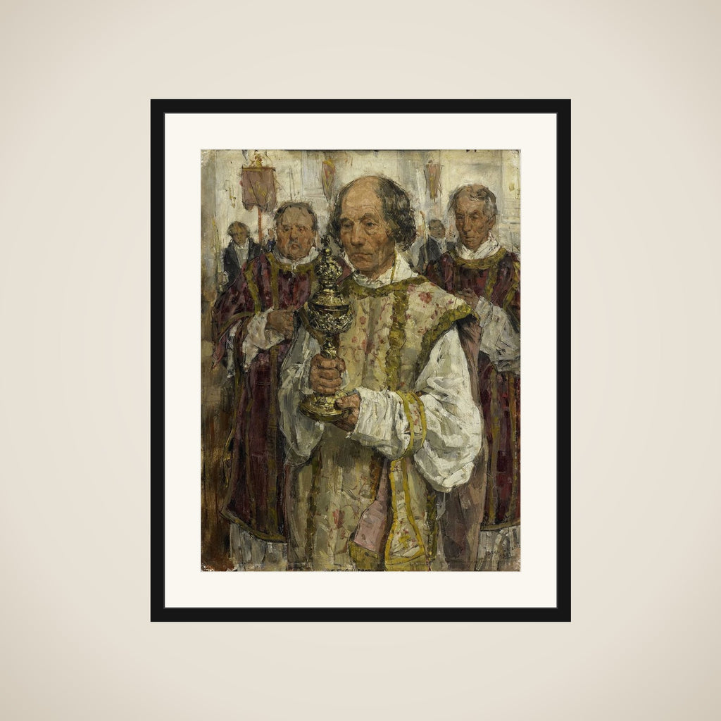 Procession in the Old Catholic Church in The Hague framed