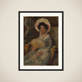 Young Woman with a Fan framed