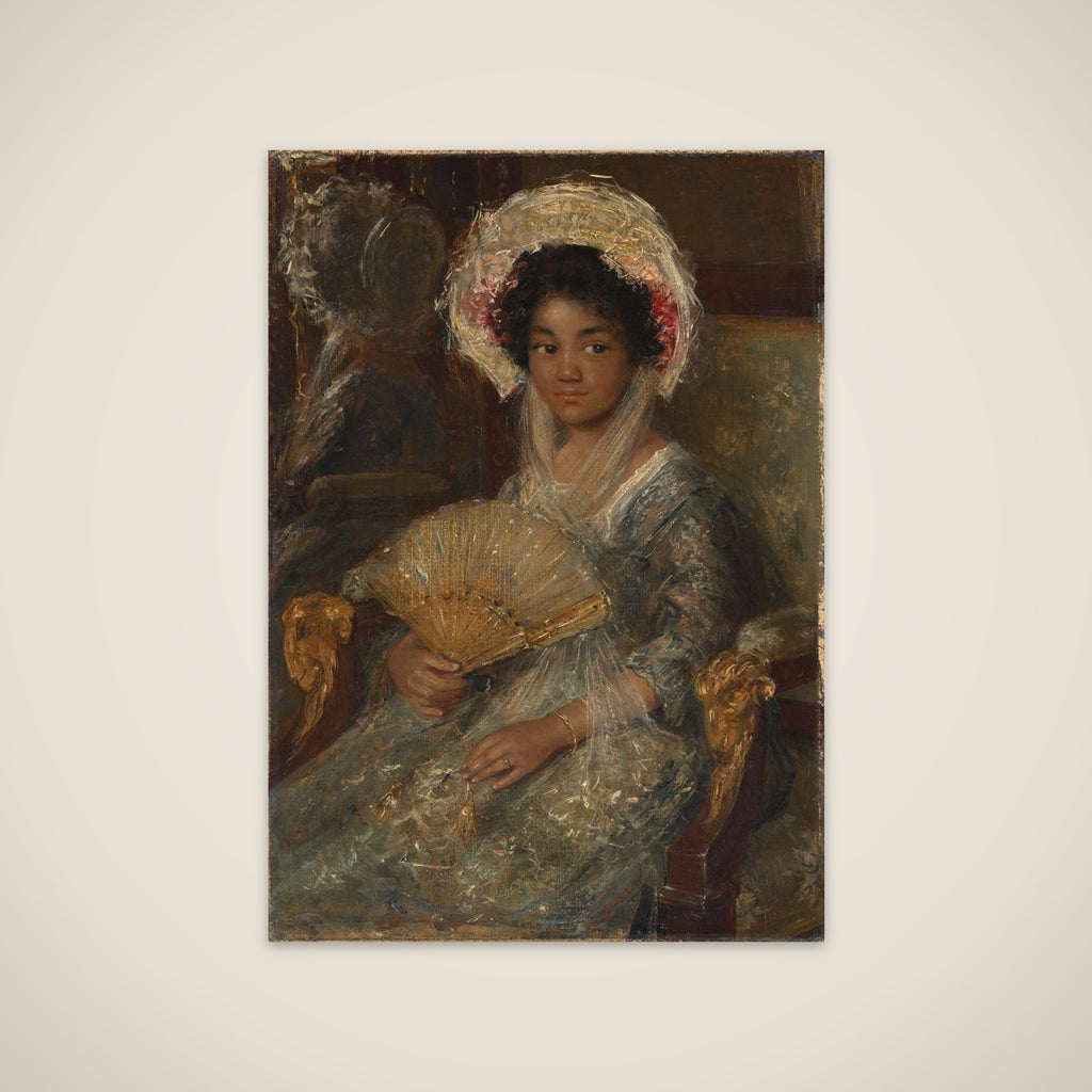 Young Woman with a Fan unframed print