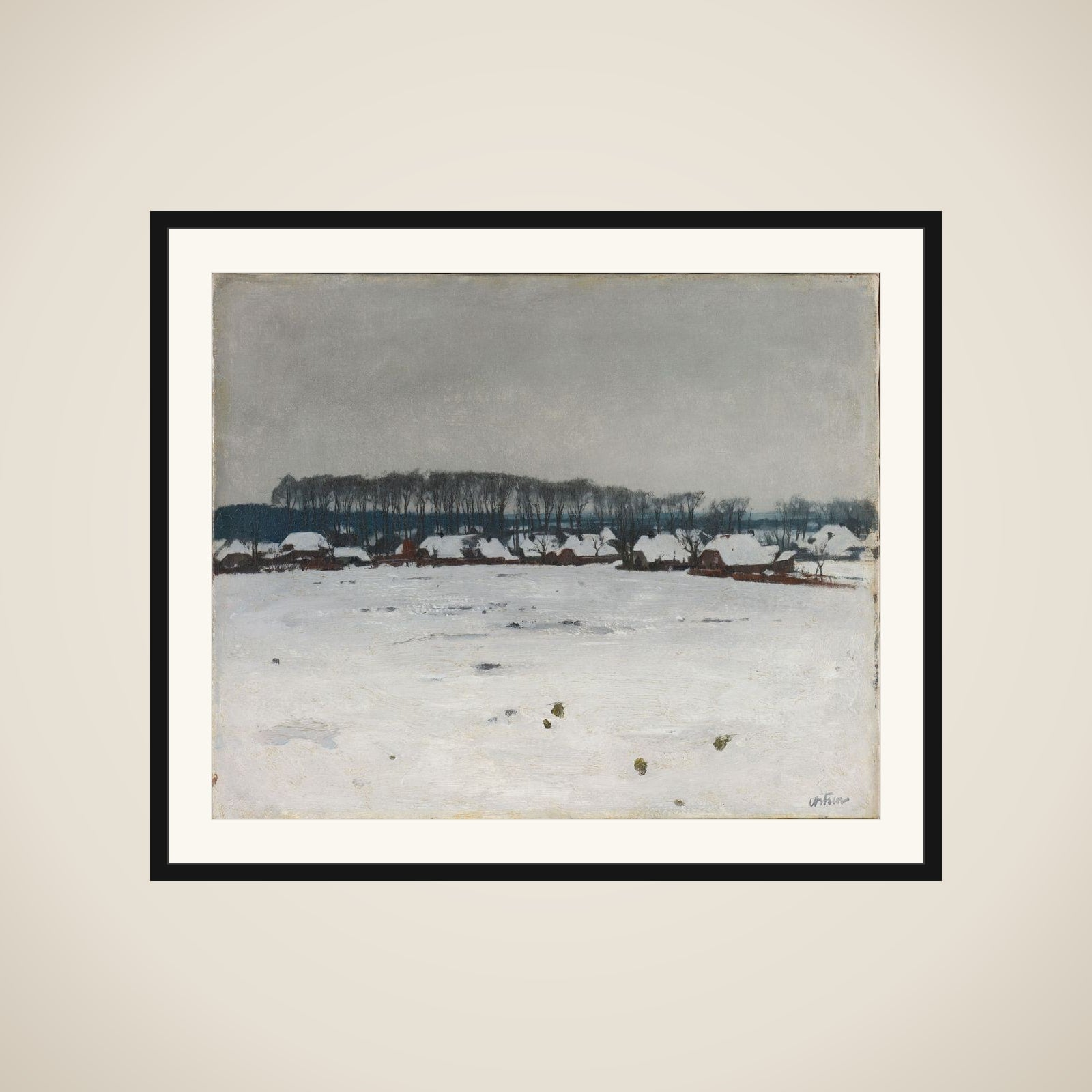 Winter Landscape framed