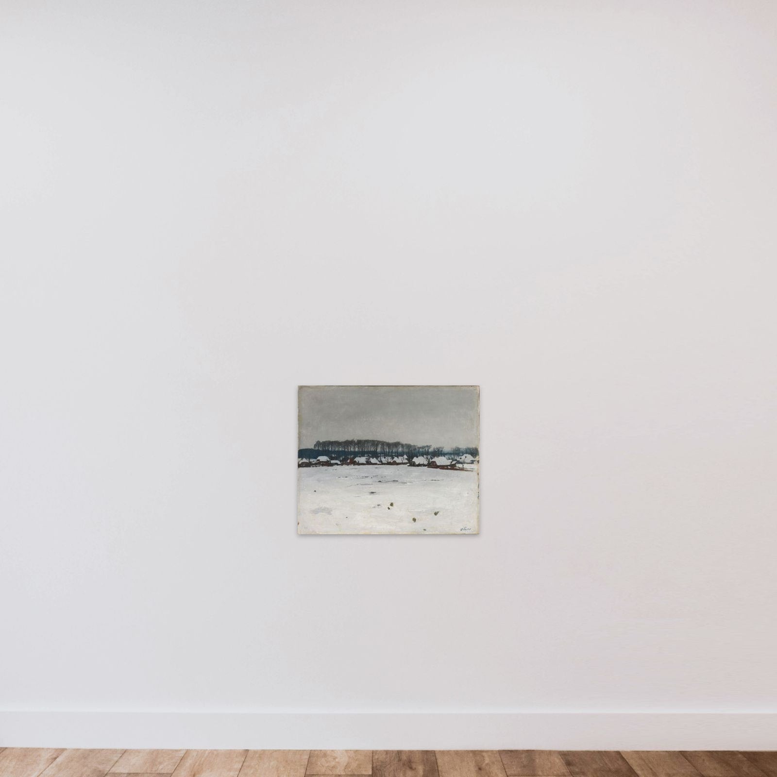 Winter Landscape unframed — shown to scale