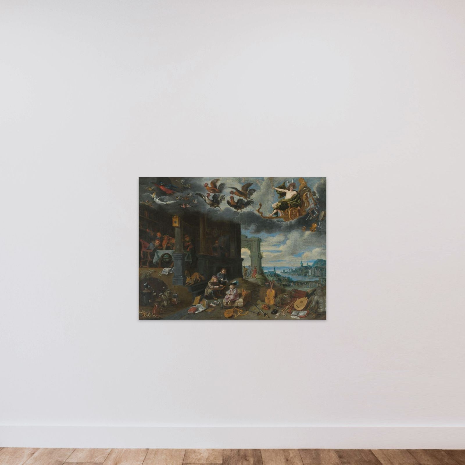 The Children of the Planet Mercury unframed — shown to scale
