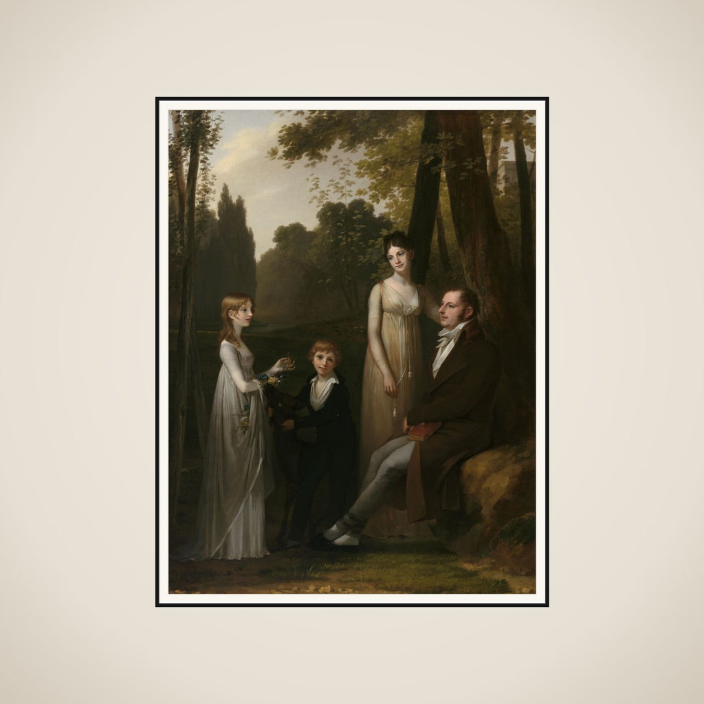 Portrait of Rutger Jan Schimmelpenninck and Catharina Nahuys with their children framed