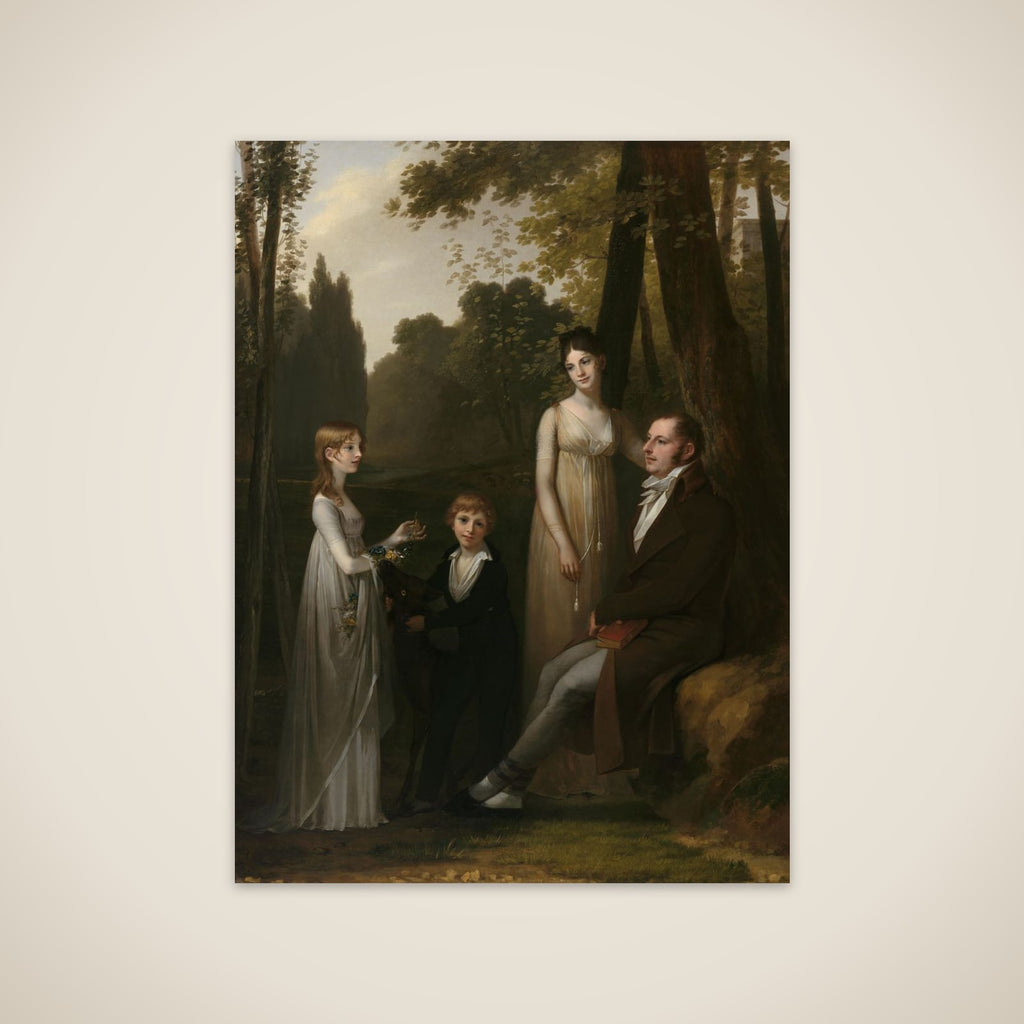 Portrait of Rutger Jan Schimmelpenninck and Catharina Nahuys with their children unframed print