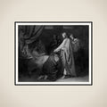 De opwekking van het dochtertje van Jaïrus framed