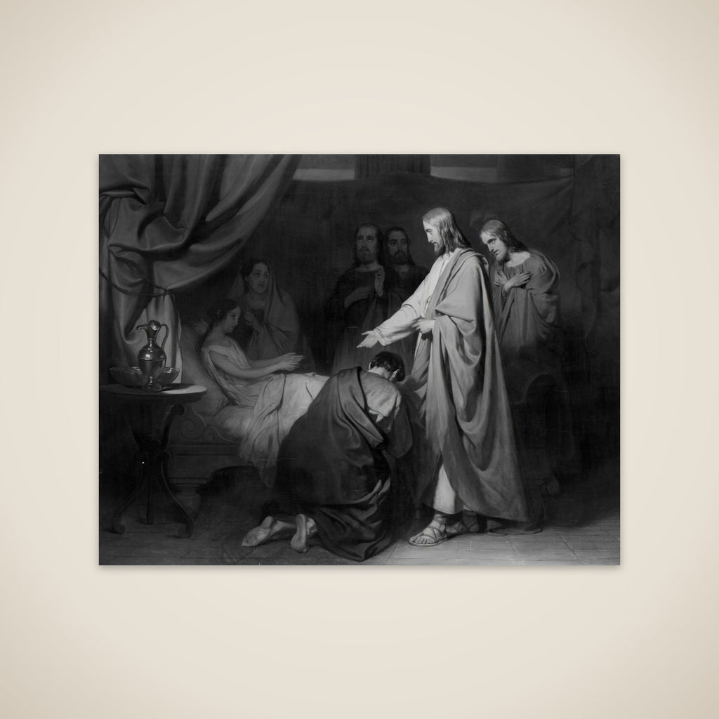 De opwekking van het dochtertje van Jaïrus unframed print