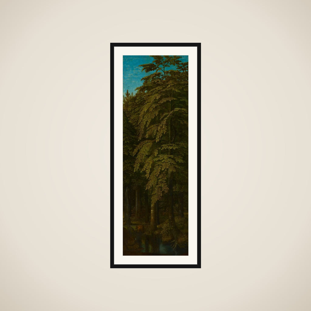 View in a Forest, outer right wing of a triptych framed