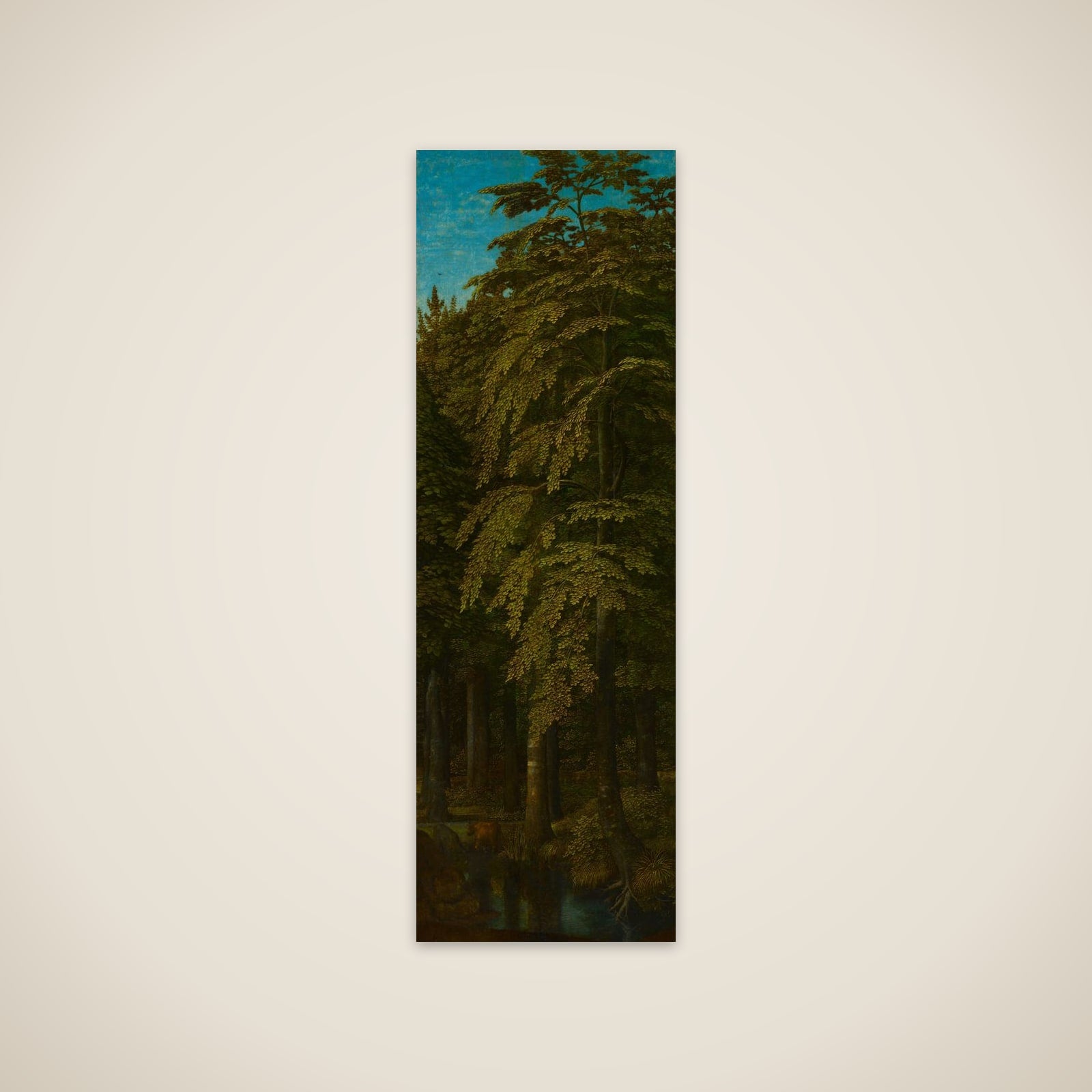 View in a Forest, outer right wing of a triptych unframed print