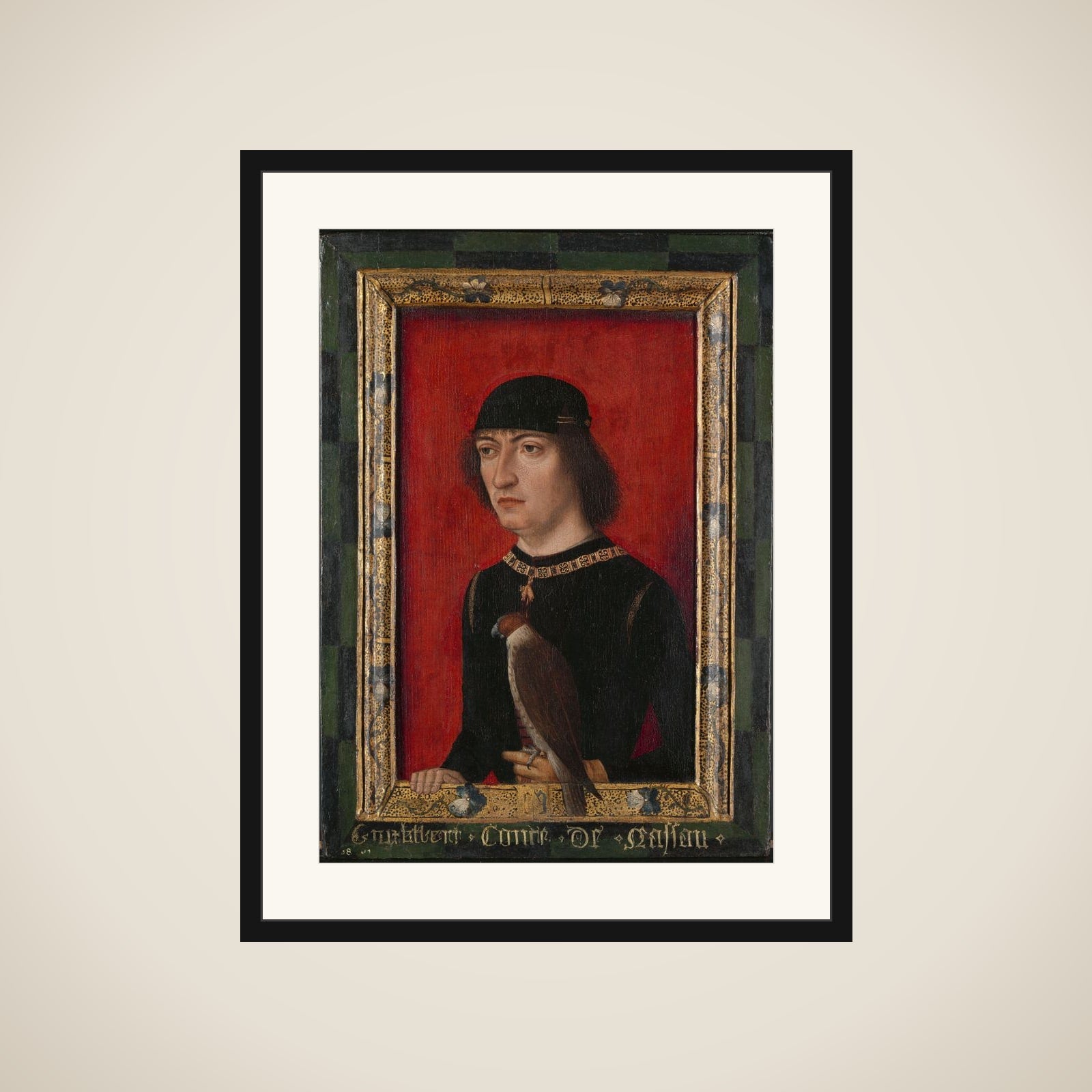 Engelbert II van Nassau Master of the Portraits of Princes framed