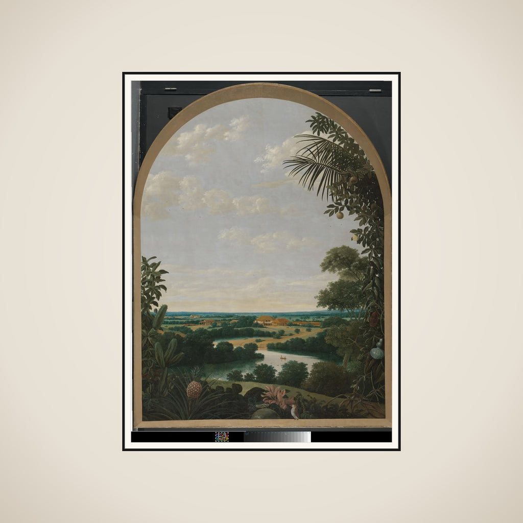 Landscape in Dutch Brazil framed