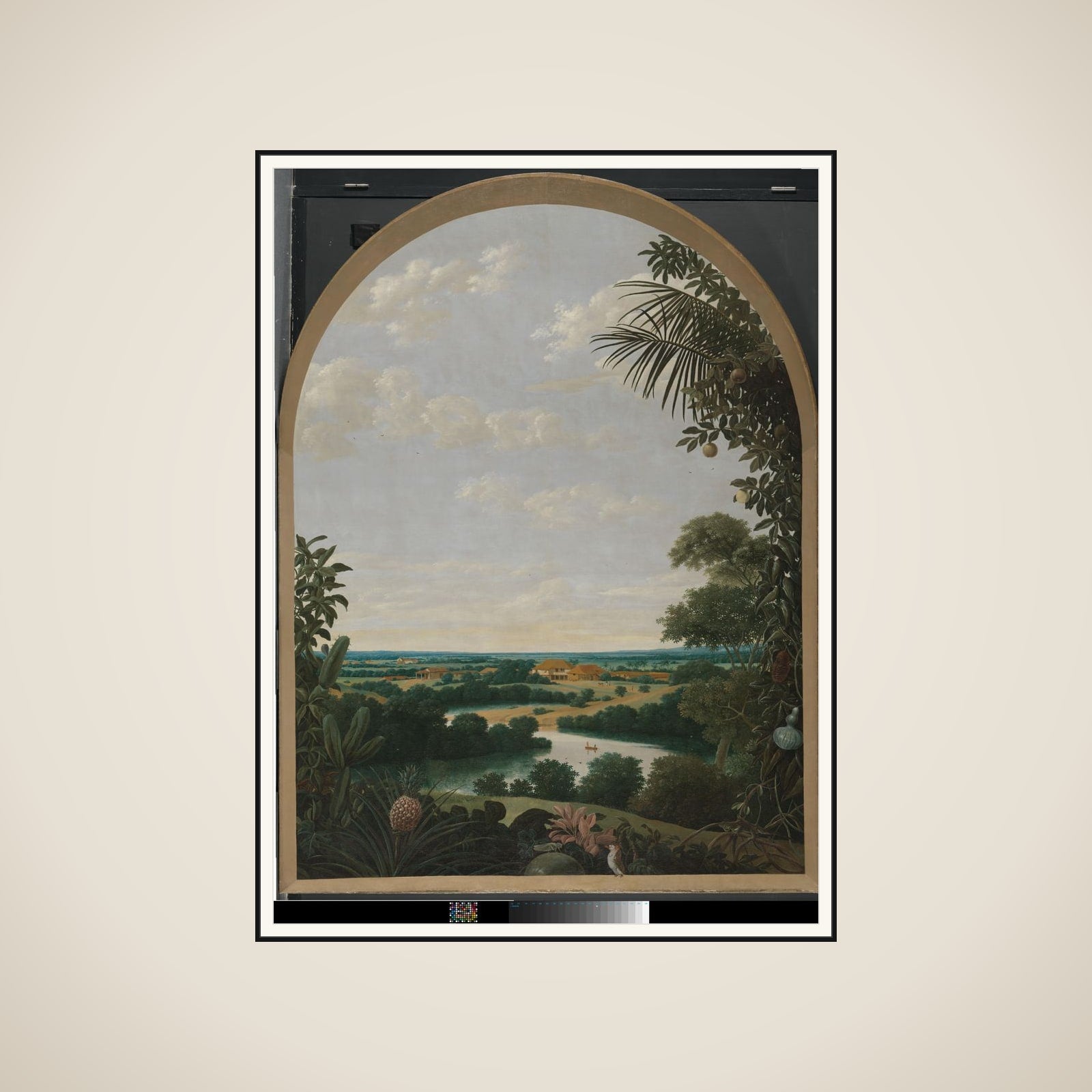 Landscape in Dutch Brazil framed
