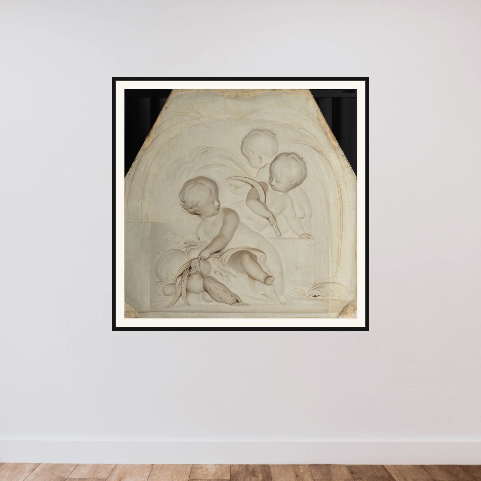 The Summer framed — shown to scale