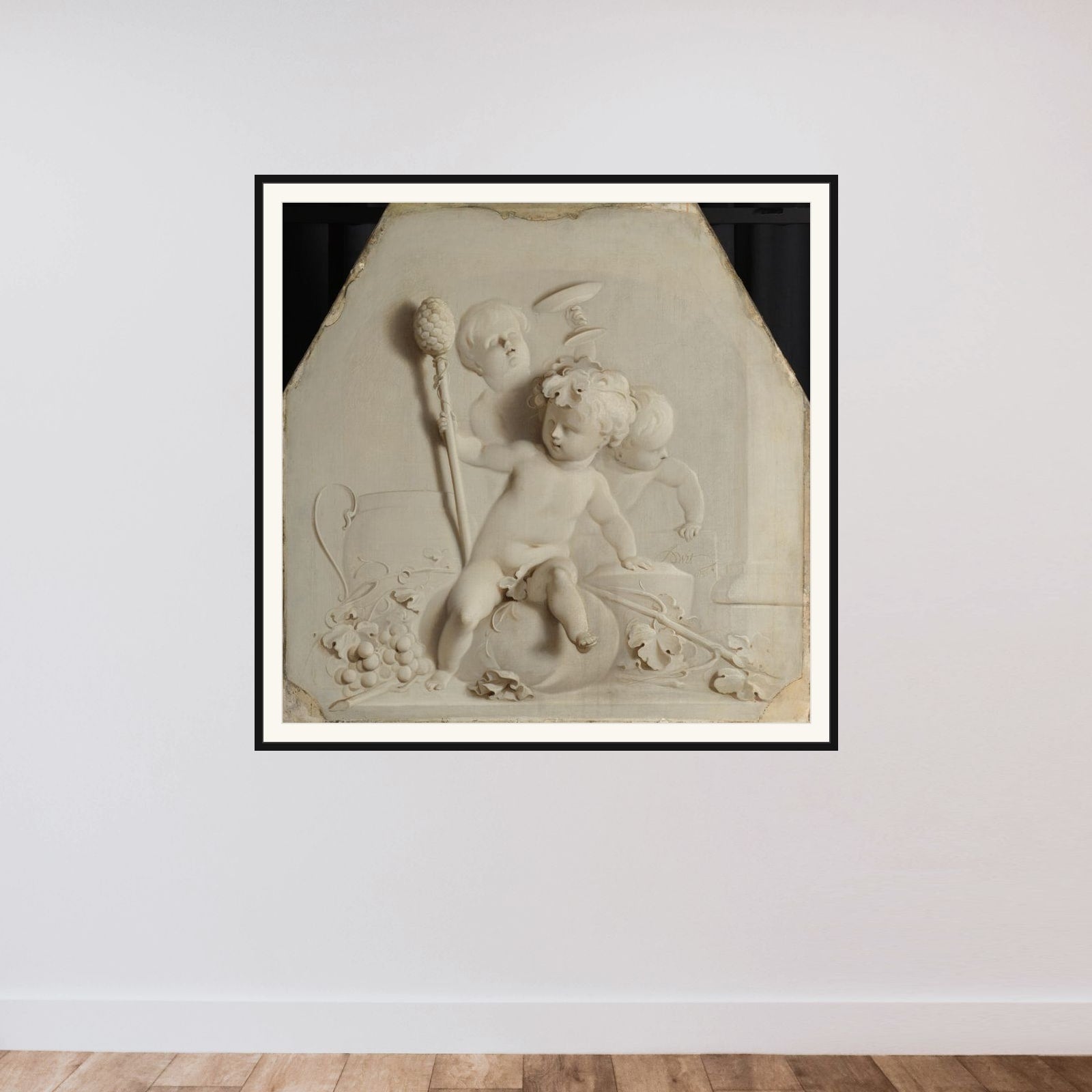The Autumn framed — shown to scale