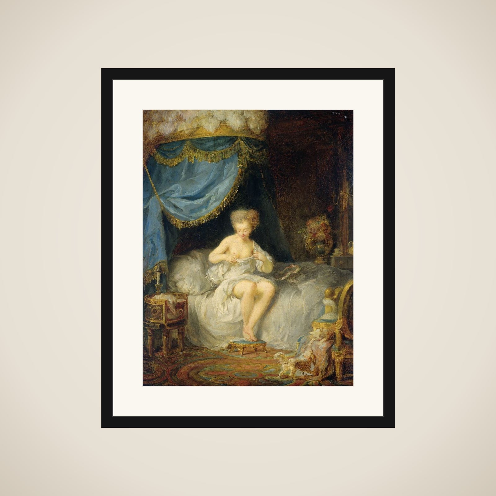 Evening Toilet framed