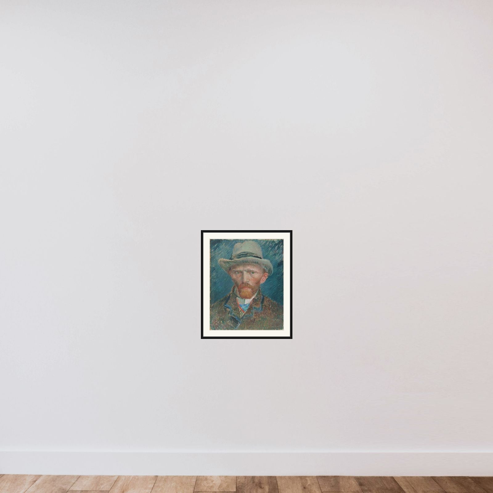 Self Portrait framed — shown to scale