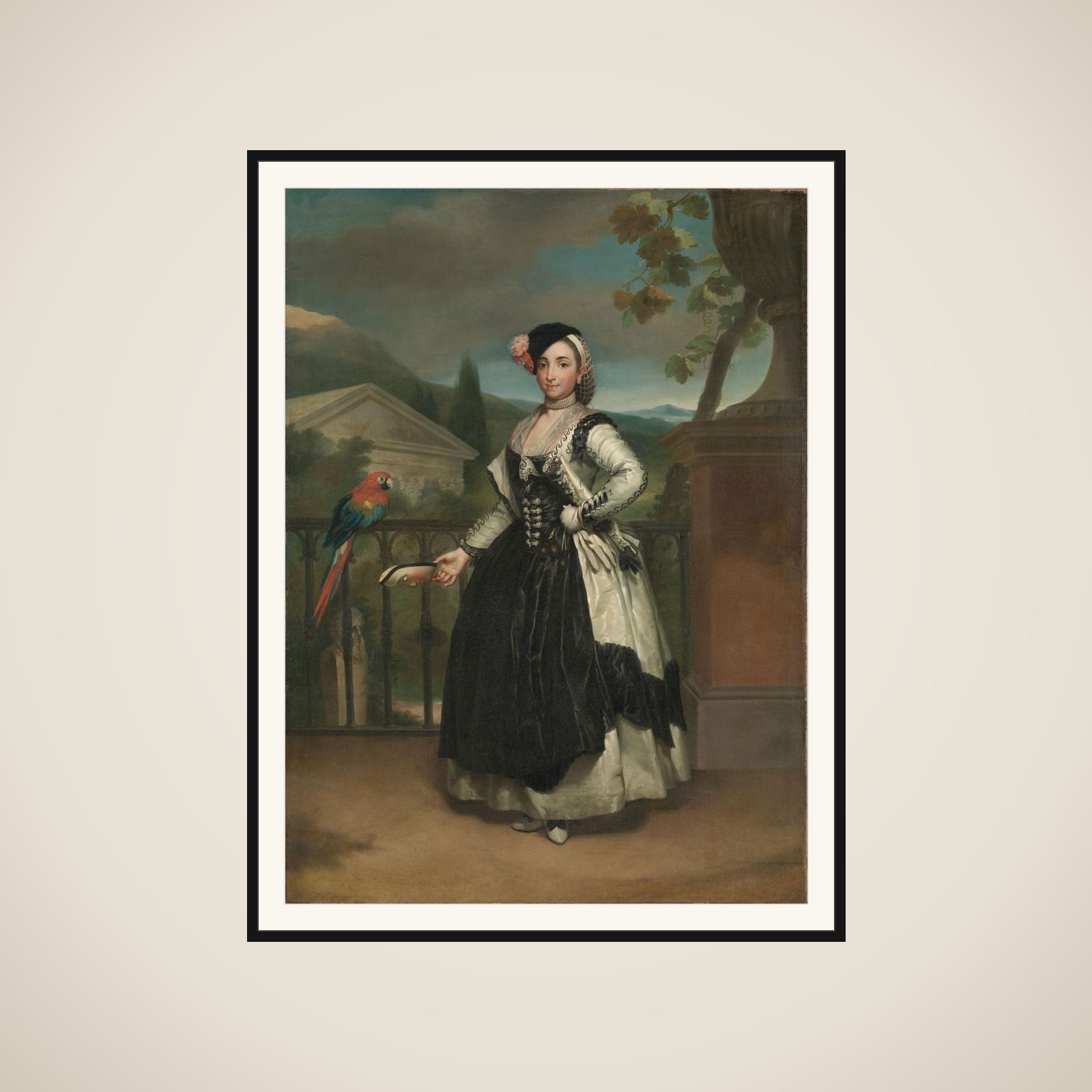 Portrait of Isabel Parreño y Arce, Marquise of Llano framed
