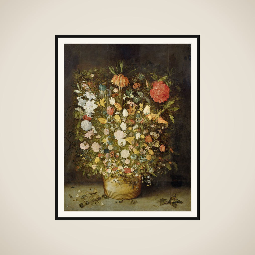 Still Life with Flowers framed