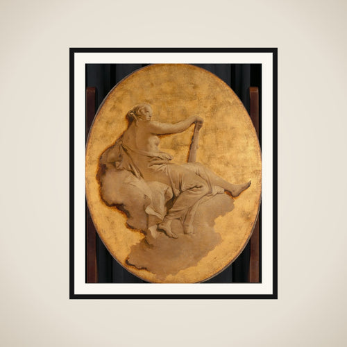 Allegorical Figure of a Woman with a Club (Fortitude?) framed