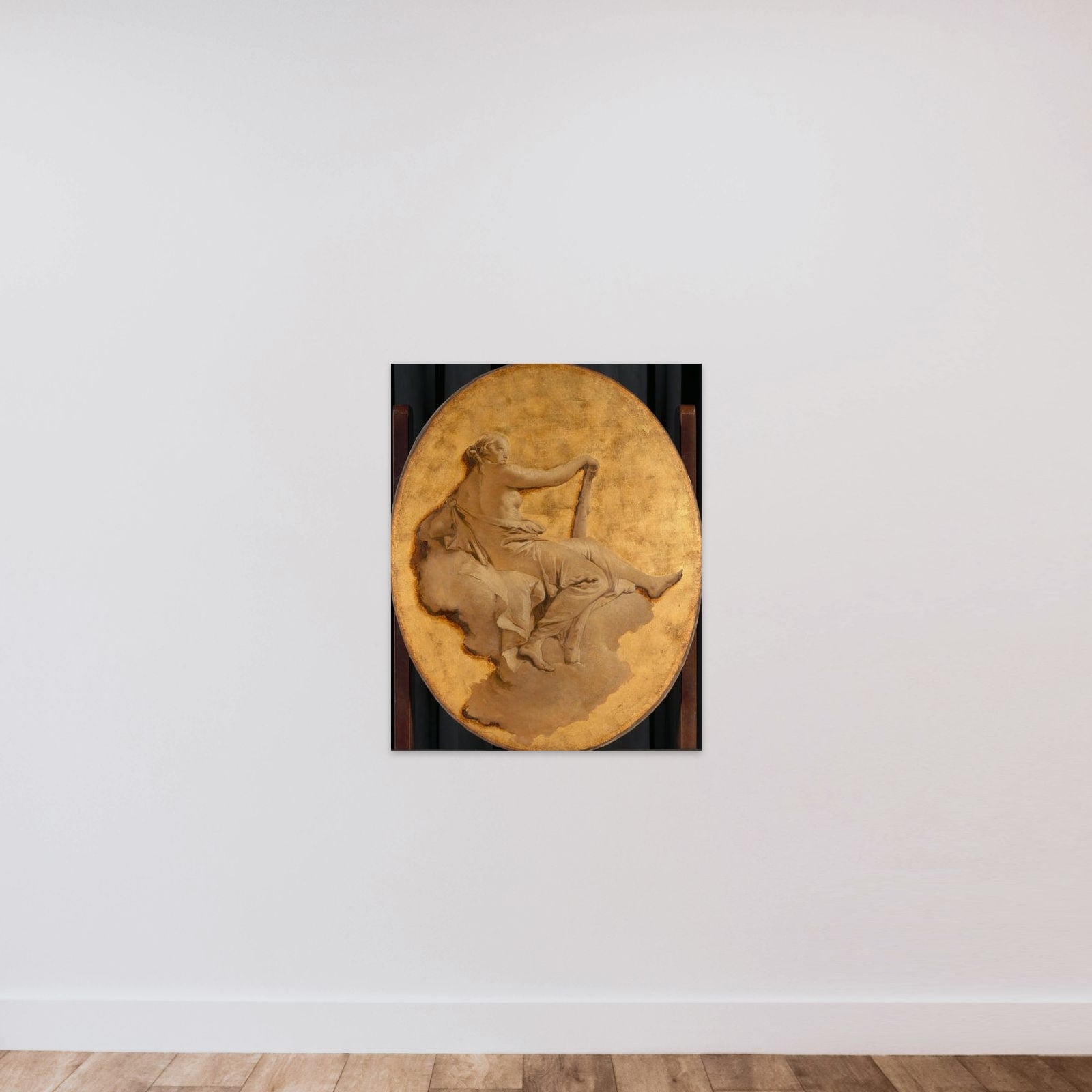 Allegorical Figure of a Woman with a Club (Fortitude?) unframed — shown to scale