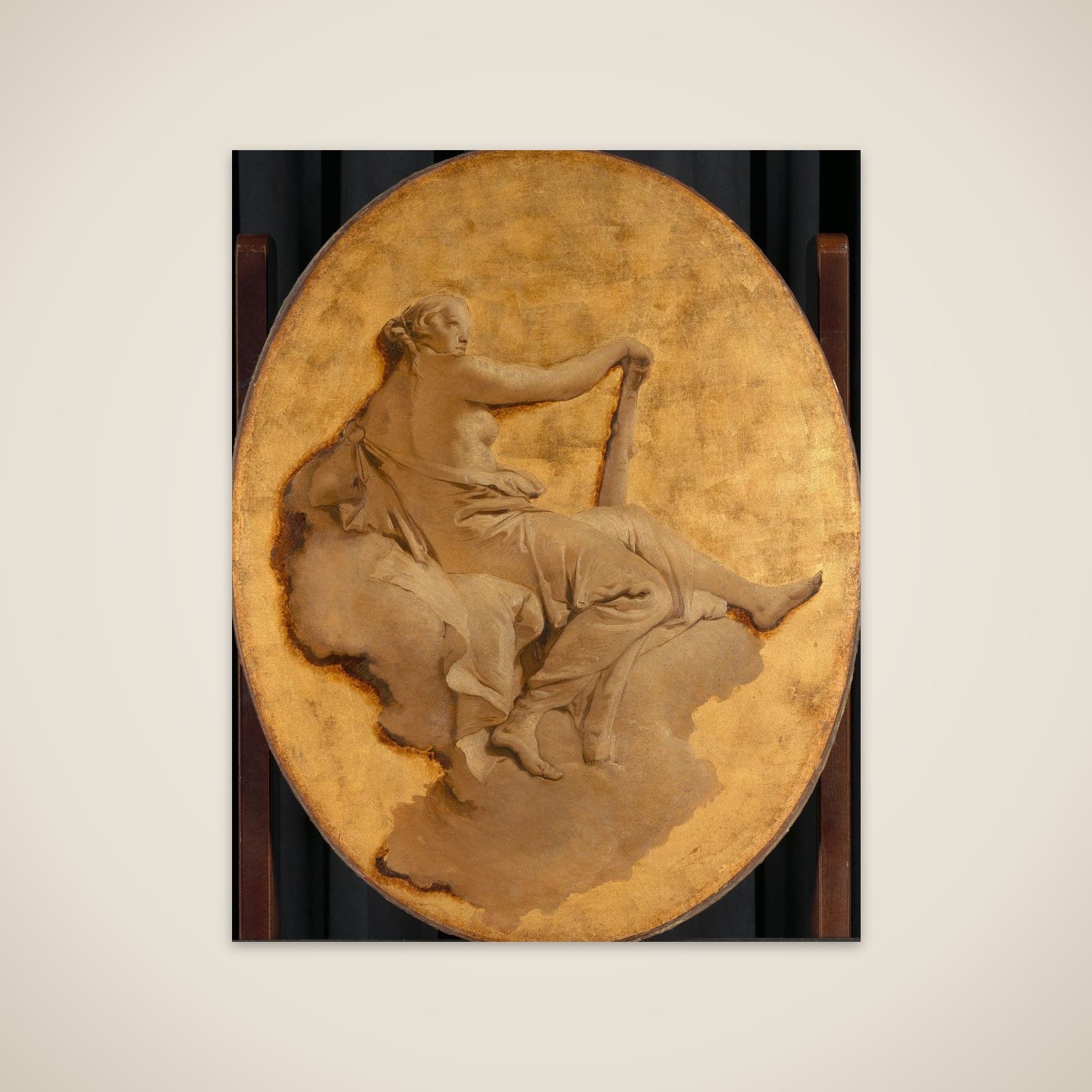 Allegorical Figure of a Woman with a Club (Fortitude?) unframed print