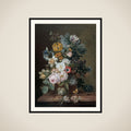 Still Life with Flowers framed