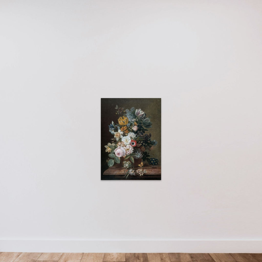 Still Life with Flowers unframed — shown to scale