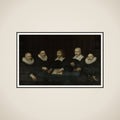 Portrait of the Regents of the House of Correction in Middelburg framed