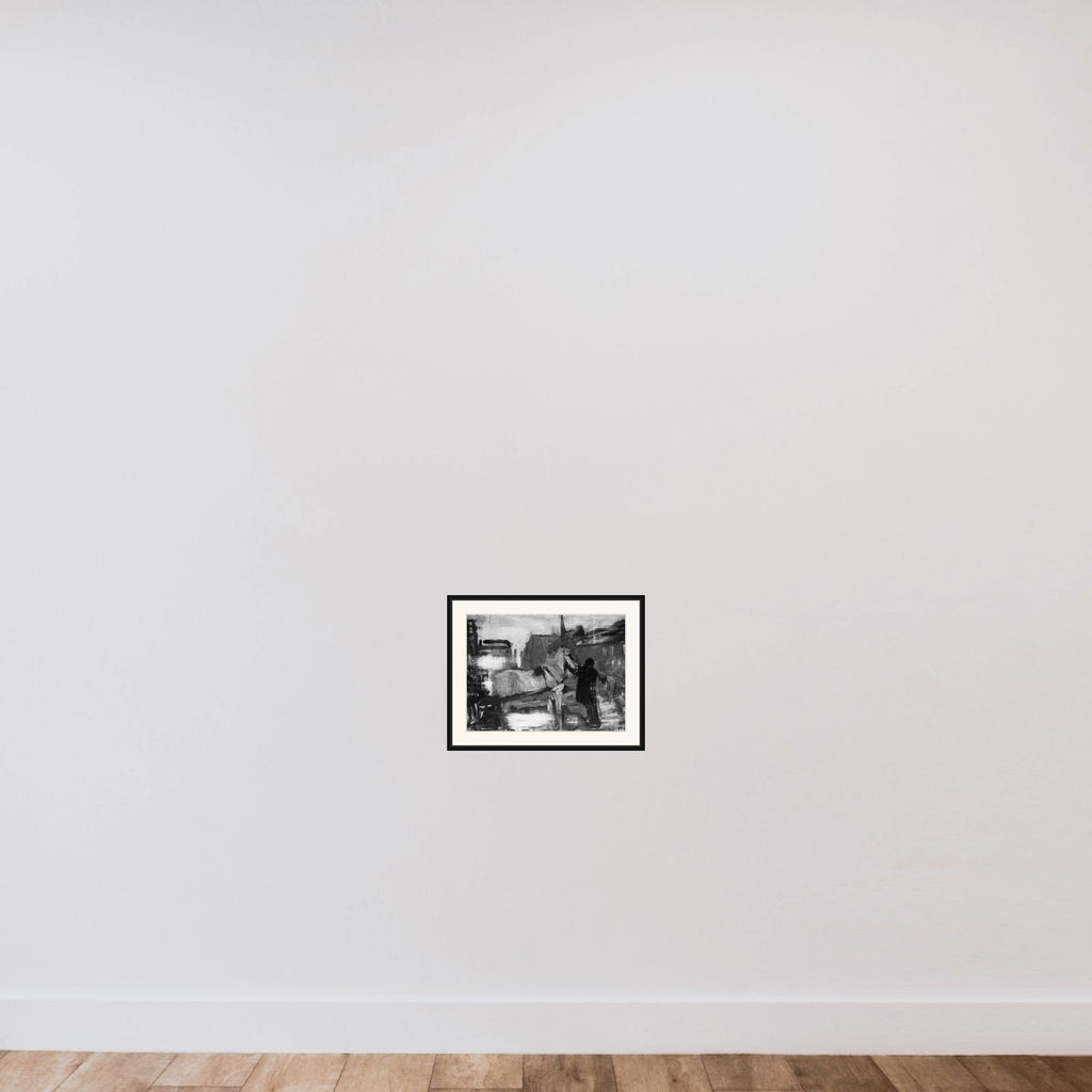 View in Amsterdam framed — shown to scale