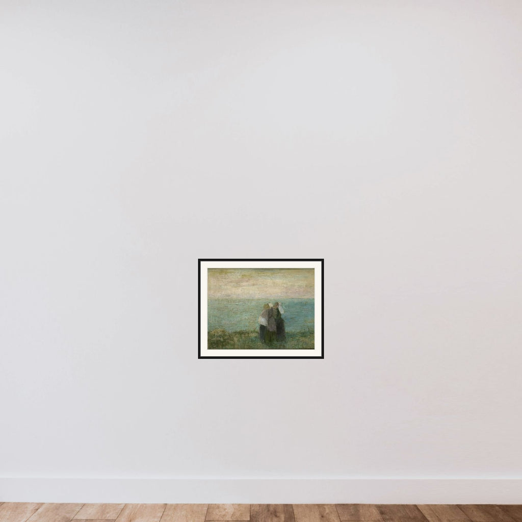 Vrouwen aan zee framed — shown to scale