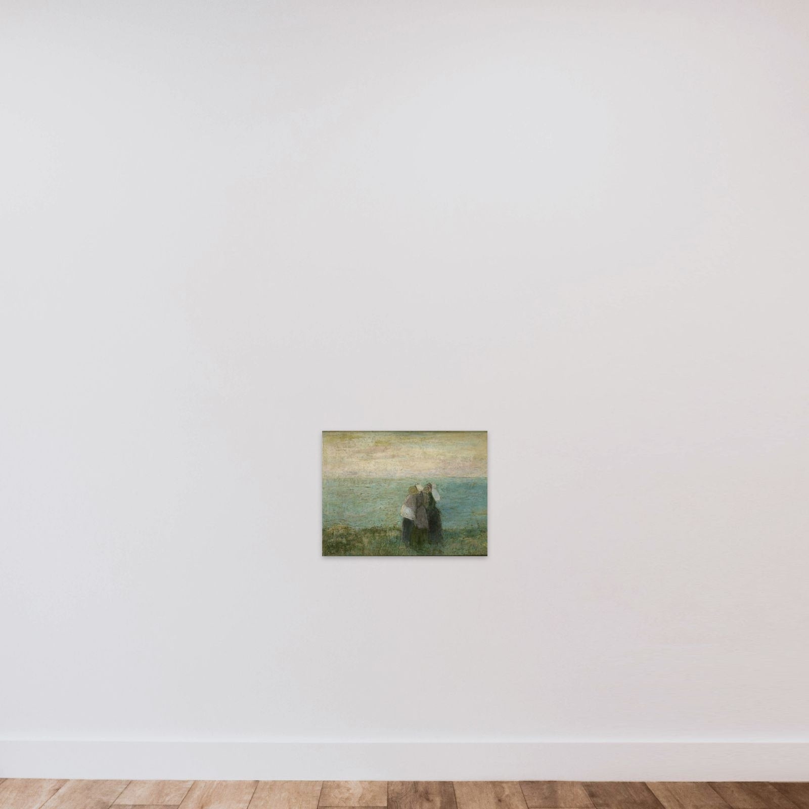 Vrouwen aan zee unframed — shown to scale