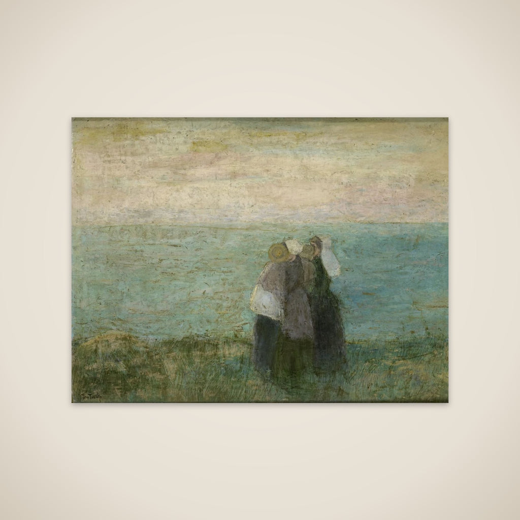 Vrouwen aan zee unframed print