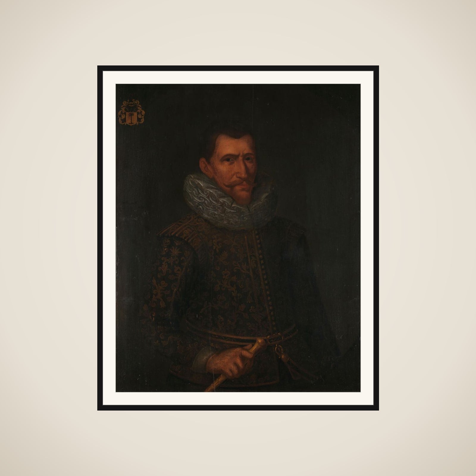 Portrait of Governor-General Jan Pietersz Coen framed