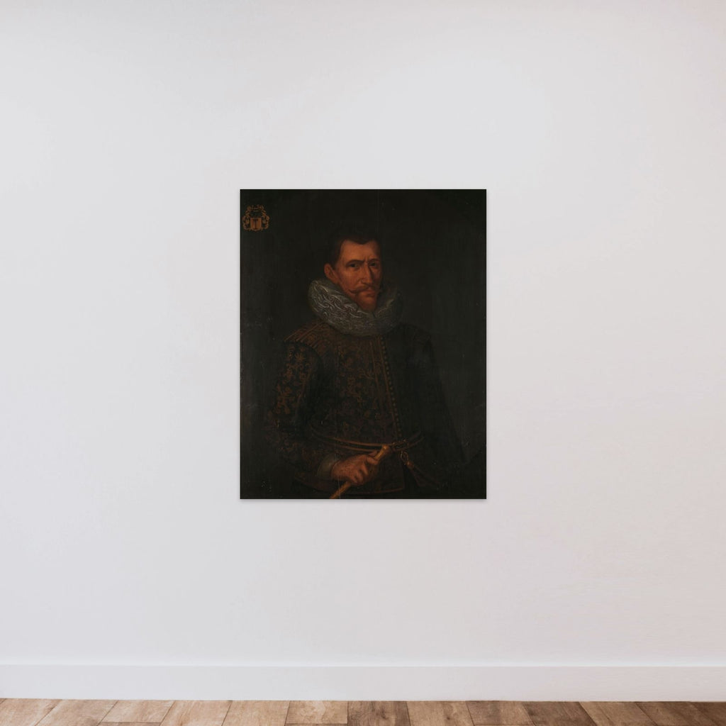 Portrait of Governor-General Jan Pietersz Coen unframed — shown to scale