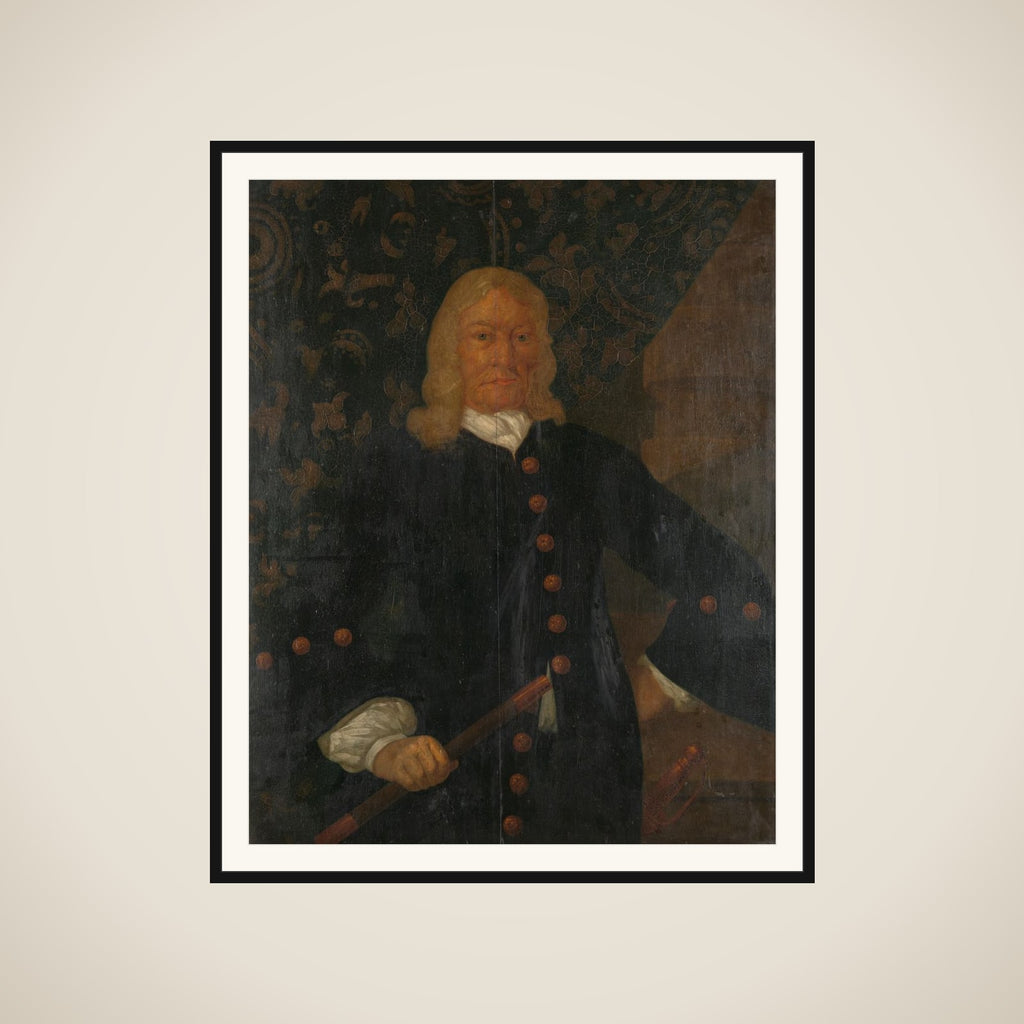 Portrait of Willem van Outhoorn, Governor-General of the Dutch East Indies framed
