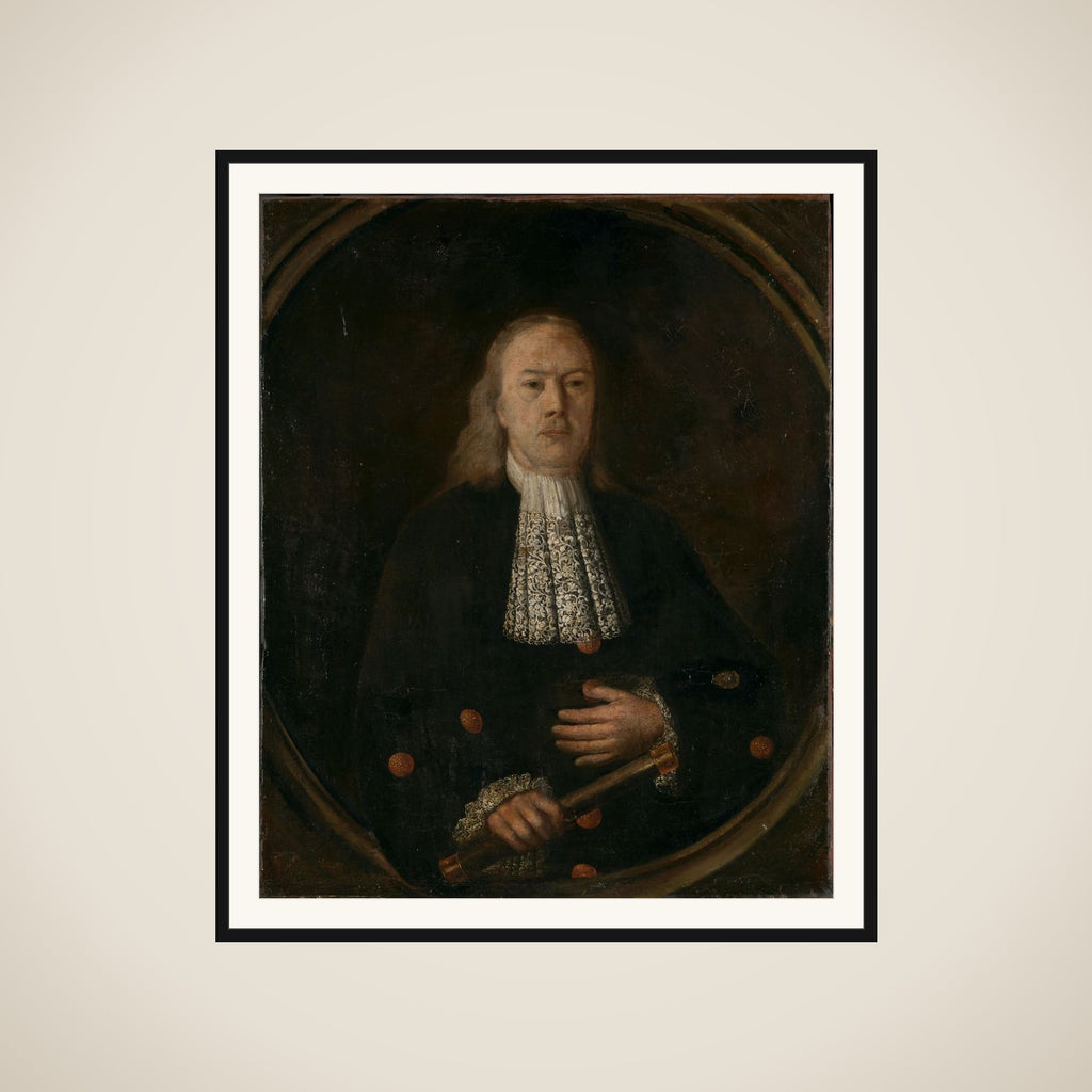 Portrait of Abraham van Riebeeck (1653-1713) framed