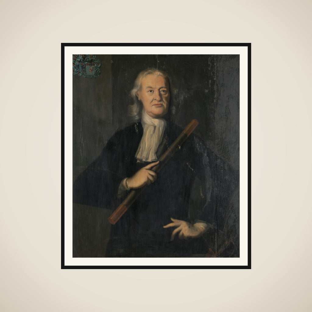 Portrait of Mattheus de Haan, Governor-General of the Dutch East Indies framed
