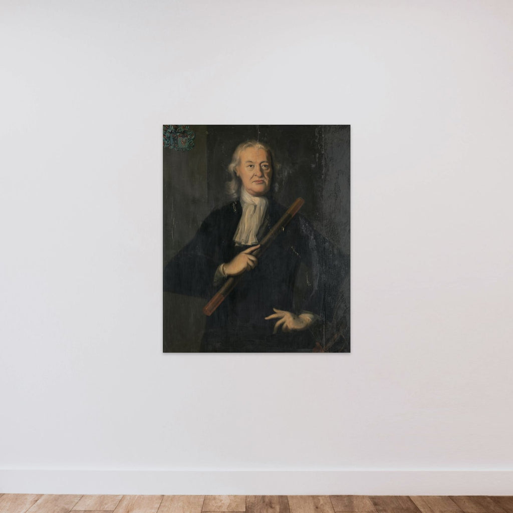 Portrait of Mattheus de Haan, Governor-General of the Dutch East Indies unframed — shown to scale
