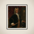 Portrait of Diederik van Durven, Governor-General of the Dutch East Indies framed