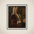 Portrait of Dirk van Cloon, Governor-General of the Dutch East Indies framed
