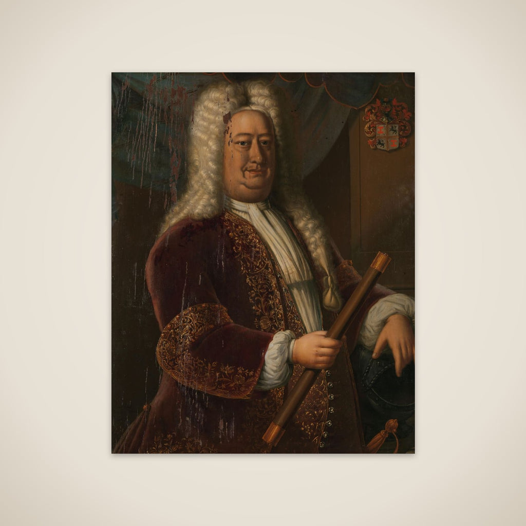 Portrait of Dirk van Cloon, Governor-General of the Dutch East Indies unframed print