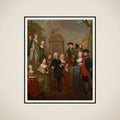 Portrait of Theodorus Bisdom van Vliet and his Family framed
