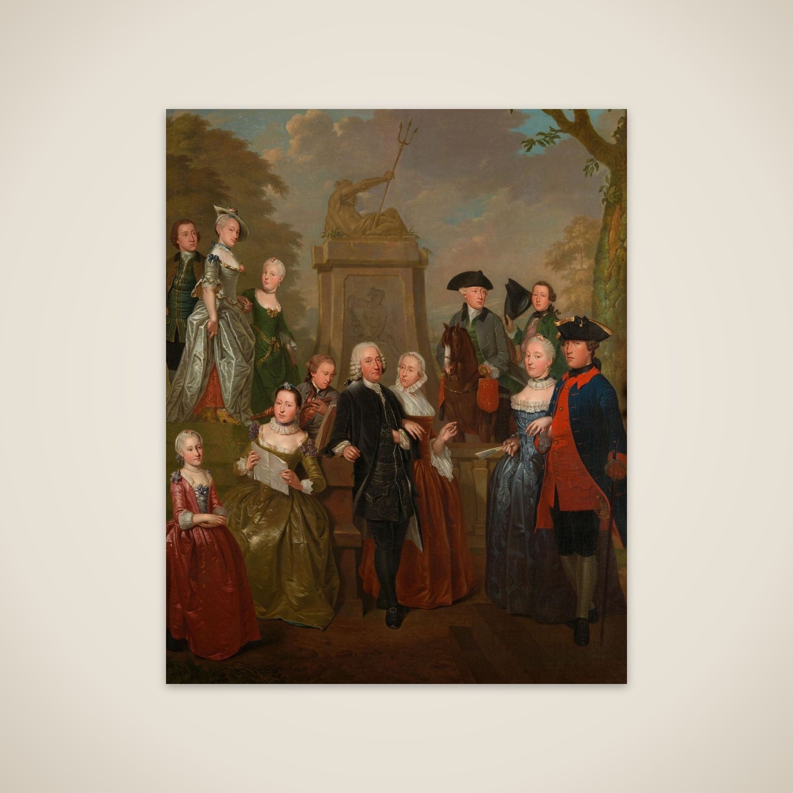 Portrait of Theodorus Bisdom van Vliet and his Family unframed print